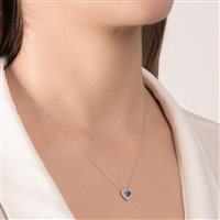 Collana Mirco Visconti Donna in Oro bianco Zaffiro 0.39 Ct ABA1022/5Z - ABA1022/5Z